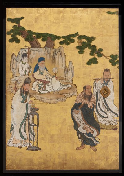 Taoist Immortals, c.1647 by Kano Sansetsu